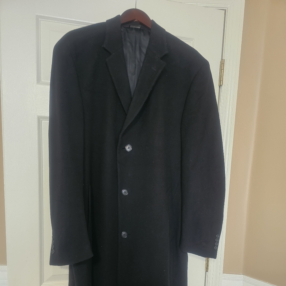Jos. A. Bank Classic Black Trench Coat